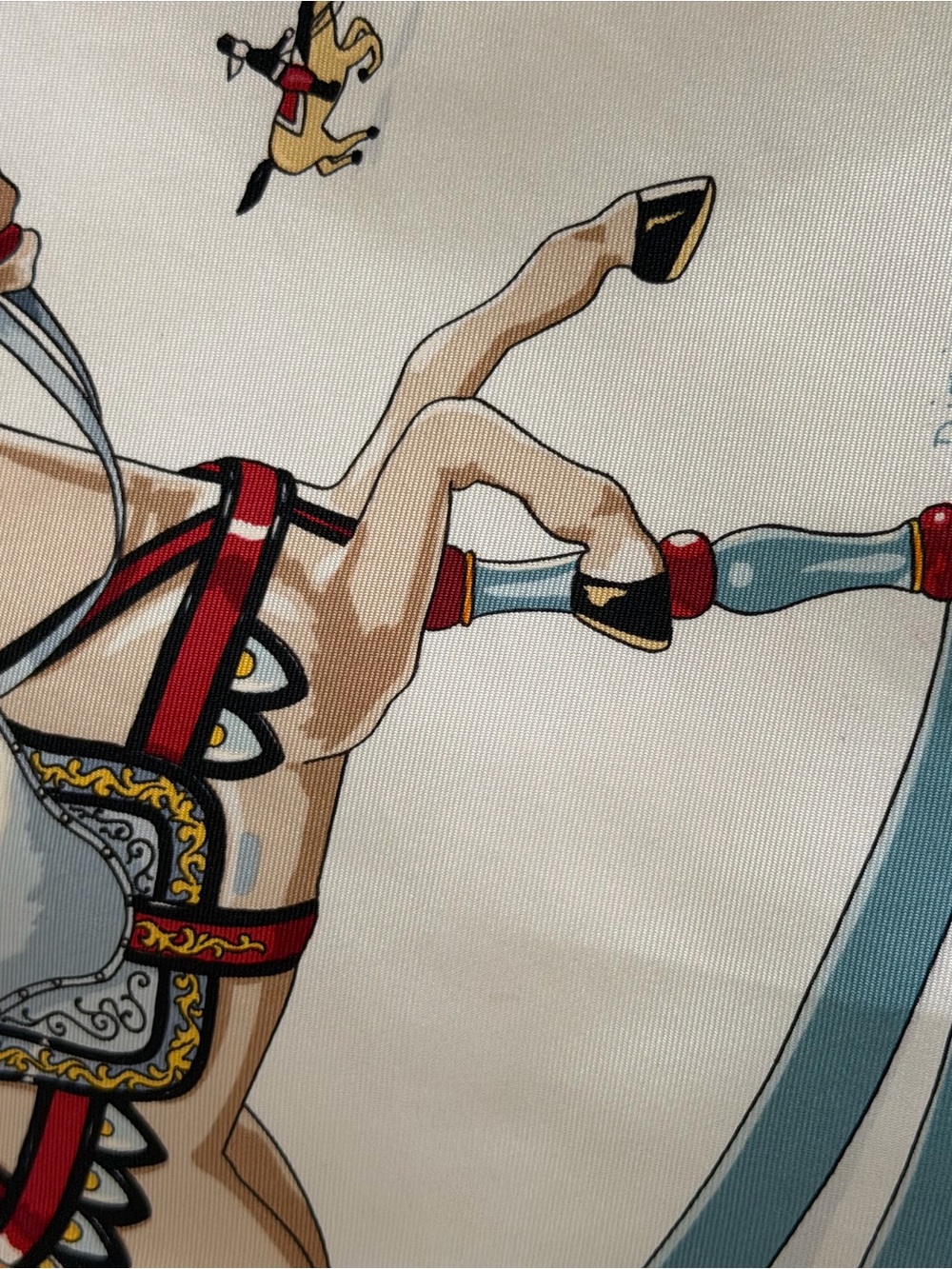 Hermes Raconte Moi Le Cheval Silk Scarf. - Picture 6 of 16